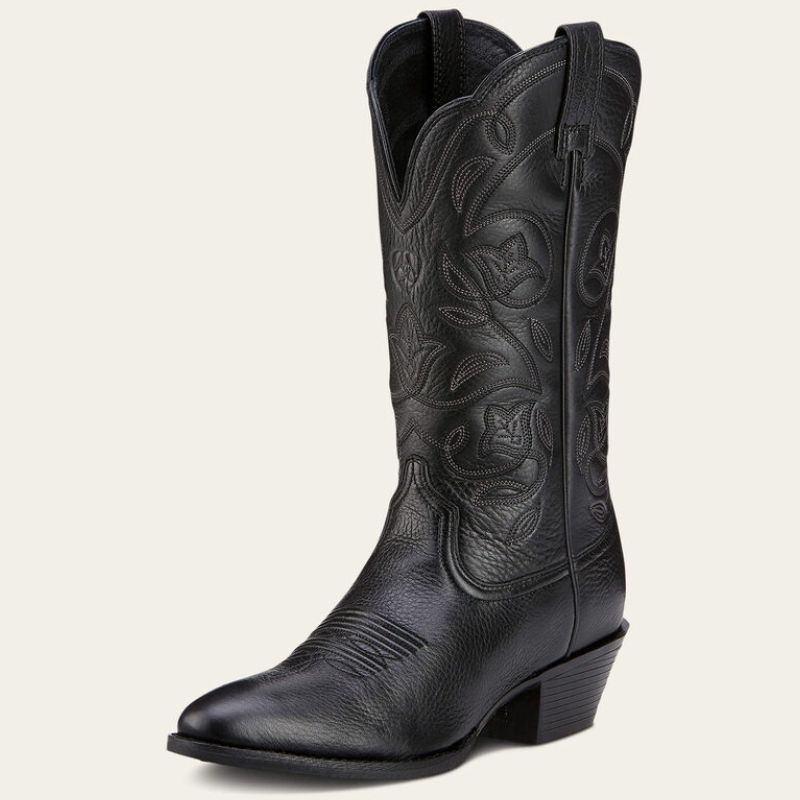 black cowboy boots