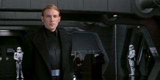 Domhnall Gleeson's General Hux looking stern in Star Wars: The Last Jedi