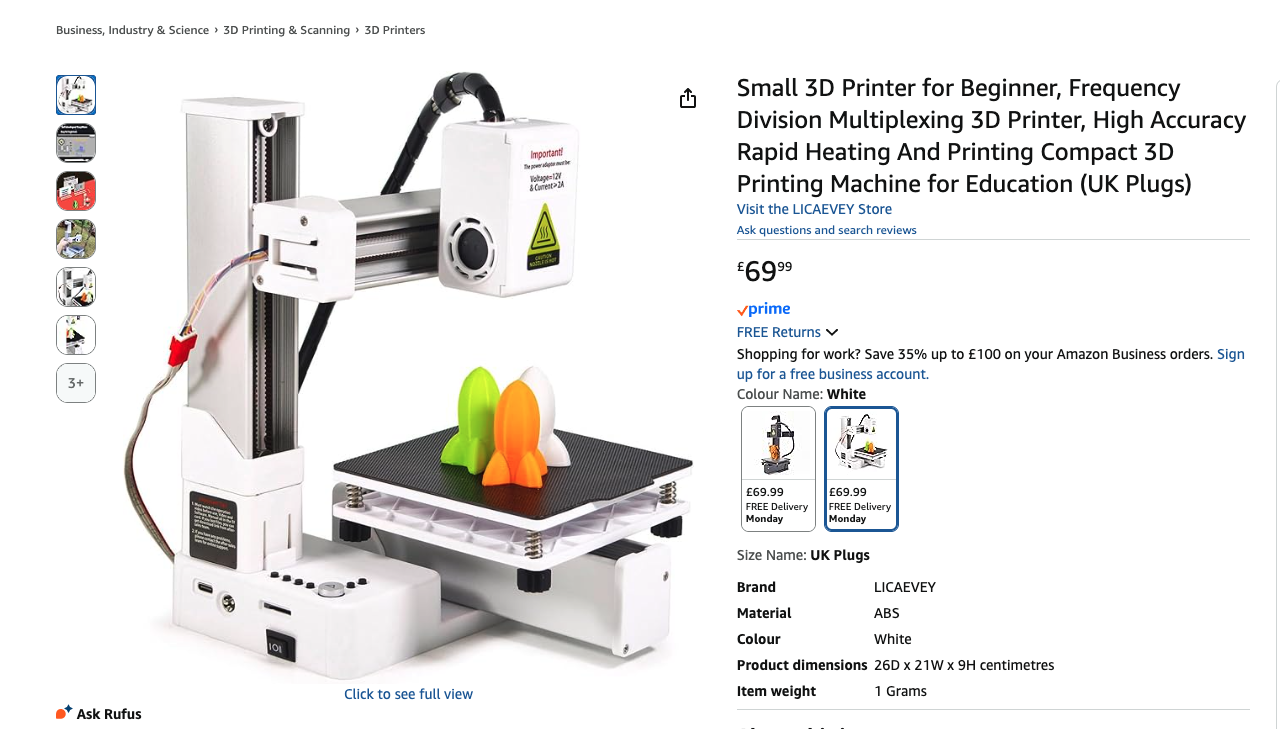 3D printer for only &amp;pound;70