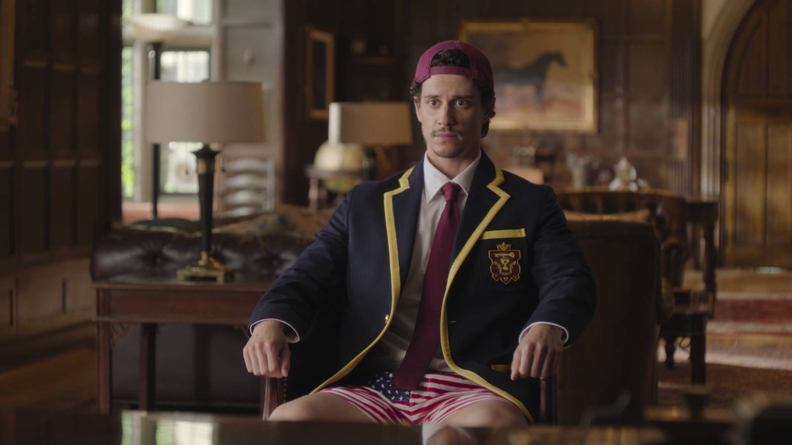 Adam DiMarco in Prime Video series Overcompensating.