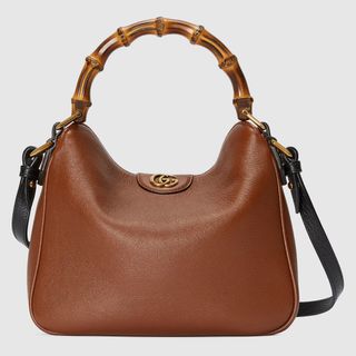 Gucci Diana bamboo and brown leather bag