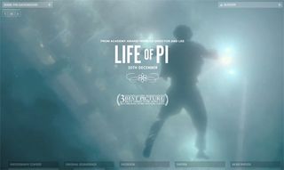 Website video background: Life of PI