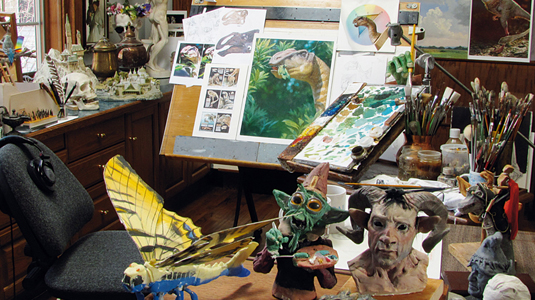 Studio of an artist