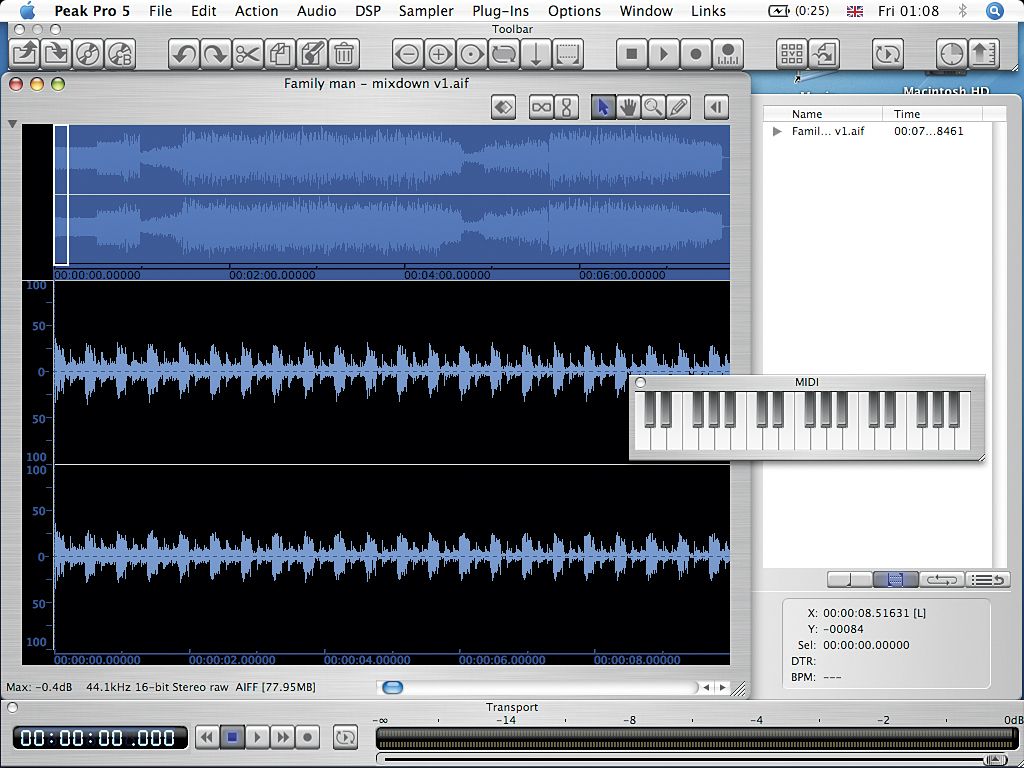 Peak Pro's main editing screen.
