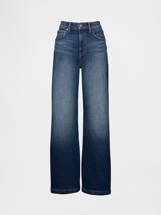 High Rise Stride Wide-Leg Jeans