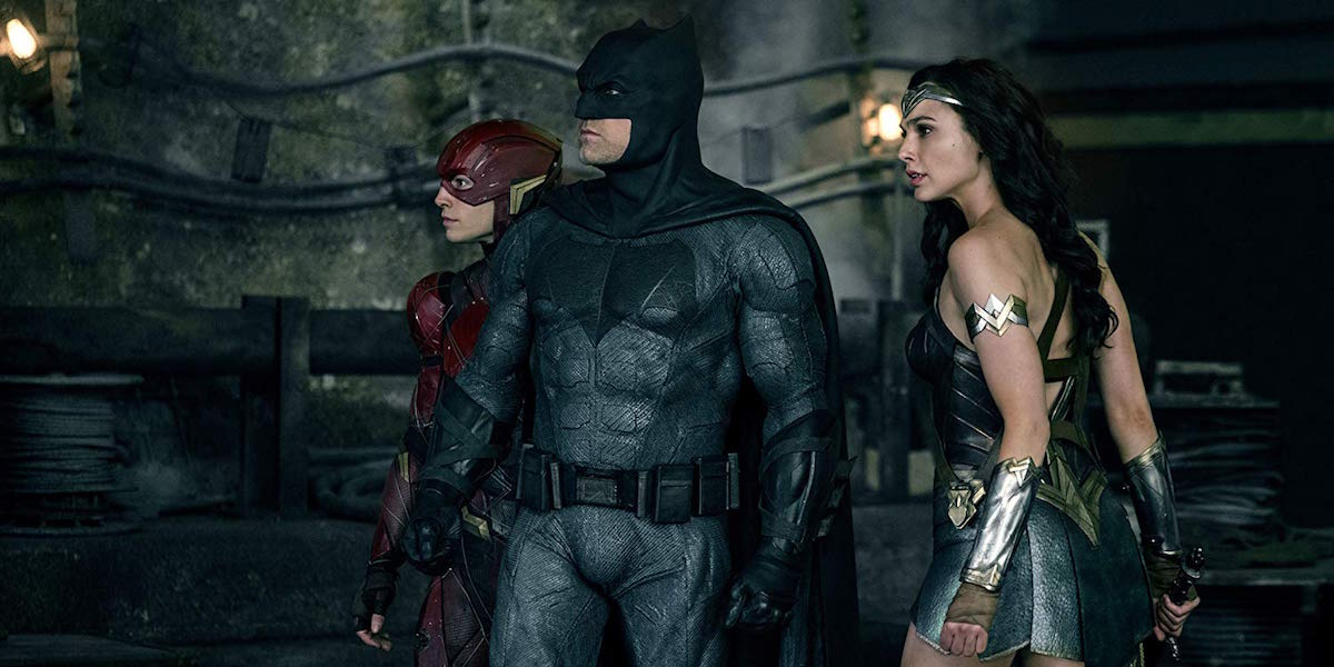 Batman, Wonder Woman and Flash in Justice League