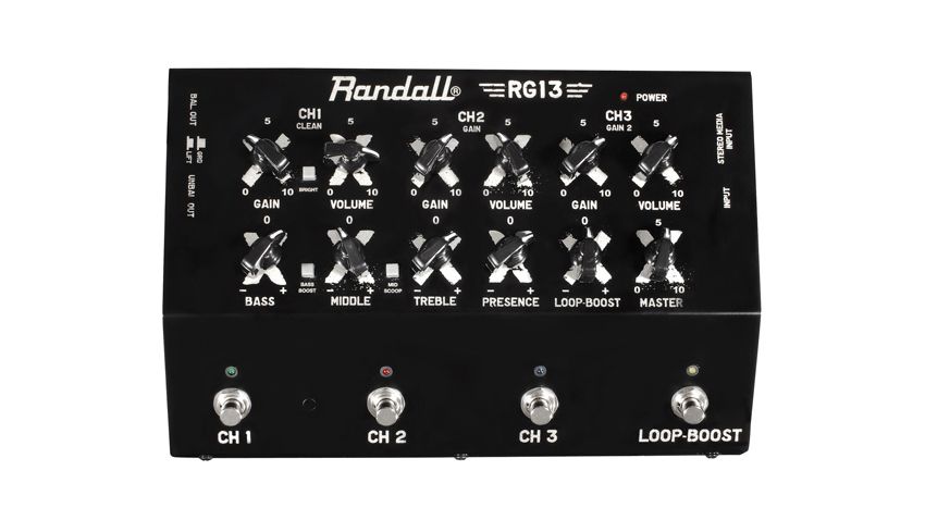 The RG13 PEdal Amplifier connects directly to a cab