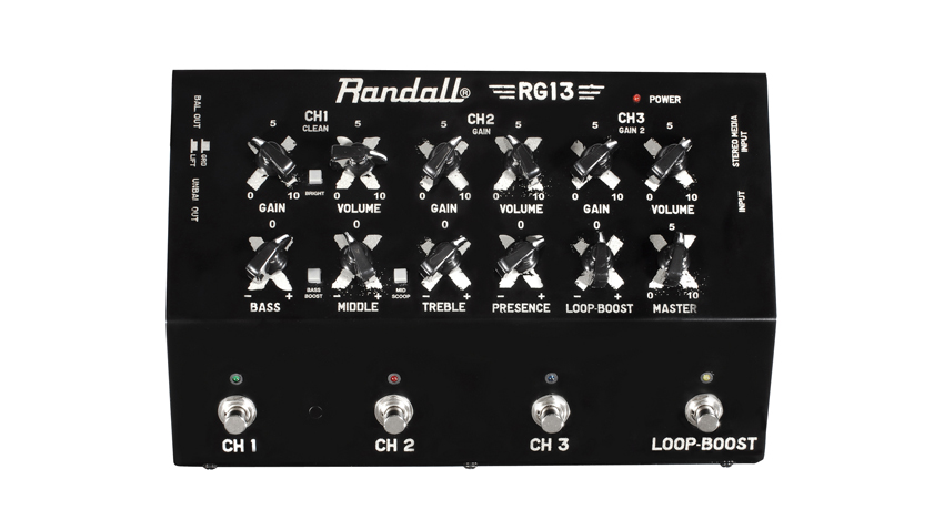 The RG13 PEdal Amplifier connects directly to a cab