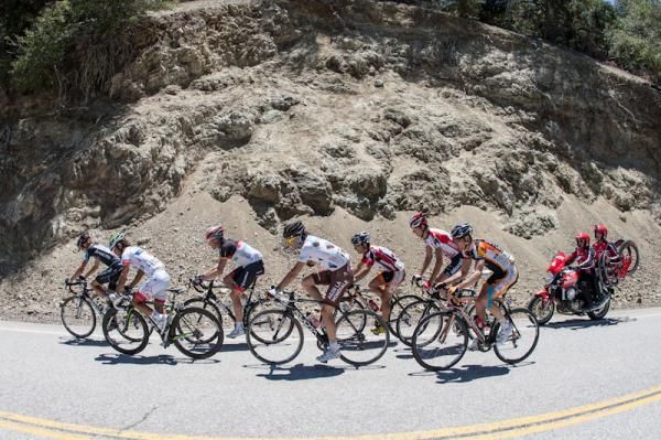 The day's breakaway on stage 6 of the Amgen Tour of California