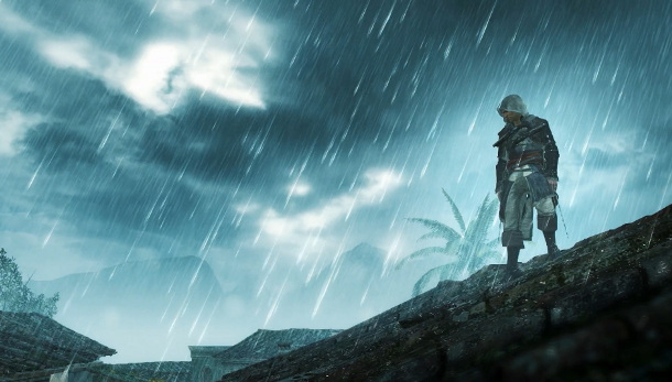 Assassin's Creed Black Flag - moody rooftop scene