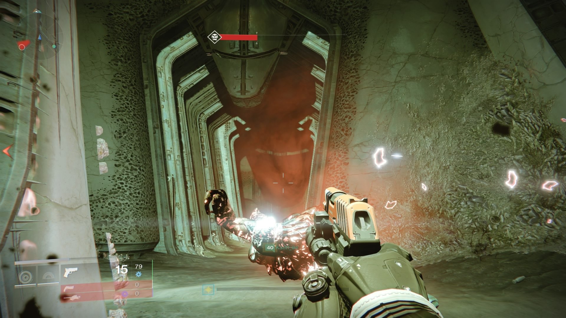calcified fragments in the raid