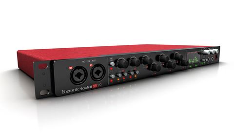 As implied by the name, the 18i20 has 18 inputs and 20 outputs, with eight mic preamps and phantom power