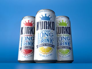 Finnish long drink Kurko now has a fresher, more modern look courtesy of Taxi Studio