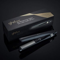 ghd Gold Styler Professional Hair Straighteners–  £149 £111.70 The ghd Gold Styler Professional Hair Straighteners have an optimum style temperature of 185C and a dual-zone system for reliable heat regulation with a 25-second heat up time. Each straightener boasts curved, ceramic plates for seriously smooth styling every time.