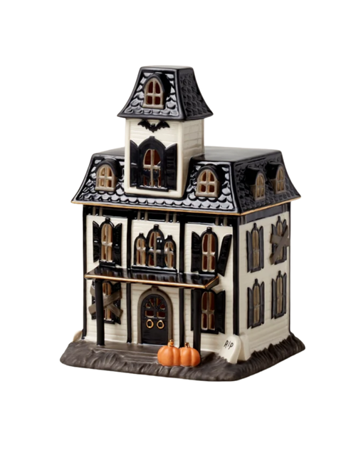 Vintage Halloween Lit House Figurine