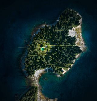 Vollebak Island from the air