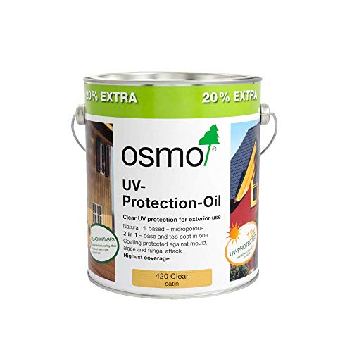 Osmo Uv Protection Oil Extra 3 Litre - Clear Satin - 420