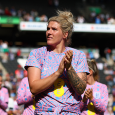 Lionesses Millie Bright clapping