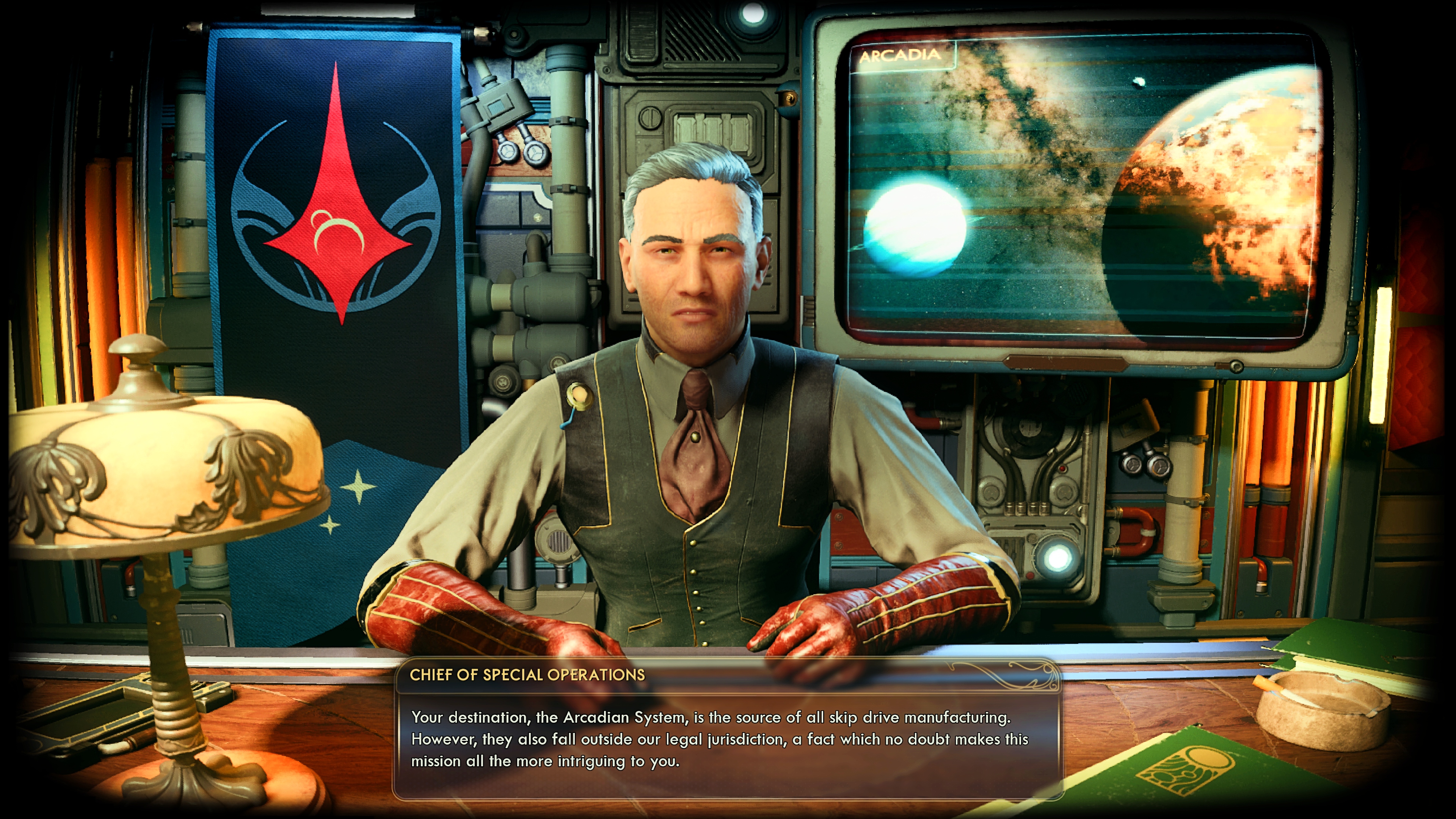 Screenshot of The Outer Worlds 2 preview running on Xbox Series X.