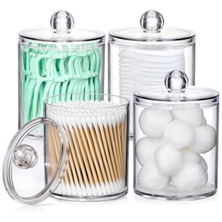 Acrylic bathroom organizers