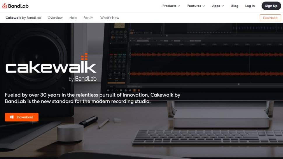 Website screenshot for Cakewalk
