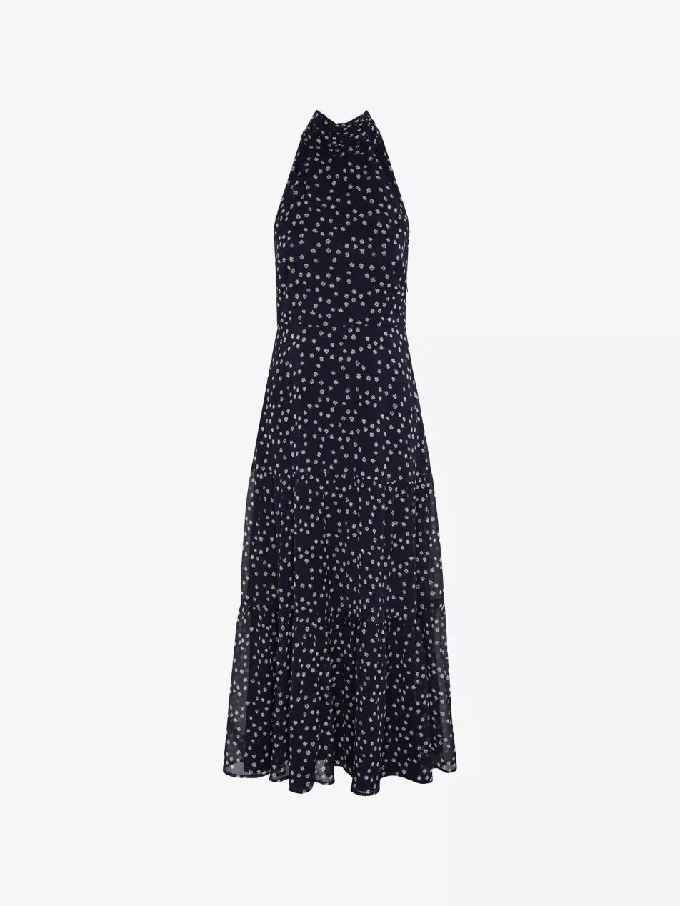 Romeo Halter-Neck Woven Maxi Dress