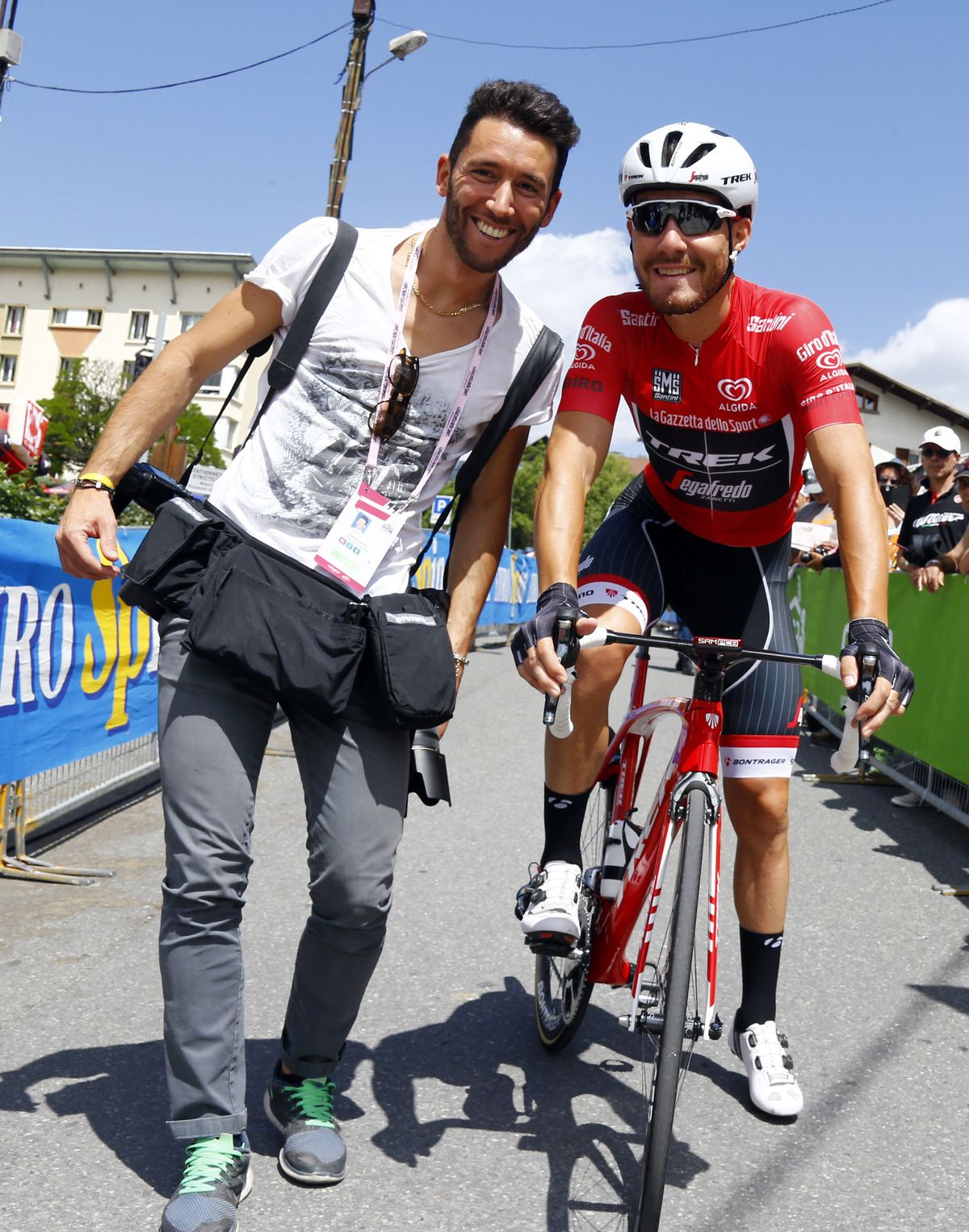 Giacomo Nizzolo (Trek-Segafredo) still in red