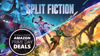 Split Fiction key art with text reading "Windows Central Amazon Prime Day Deals"
