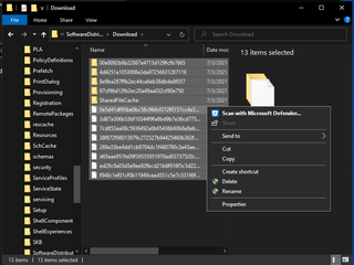 Delete pending Windows updates