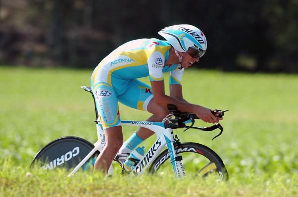 Fredrik Kessiakoff (Astana) would take a narrow victory over Fabian Cancellara in the time trial.