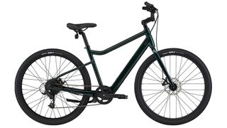 A dark green Cannondale Treadwell Neo 2 ebike on a white background