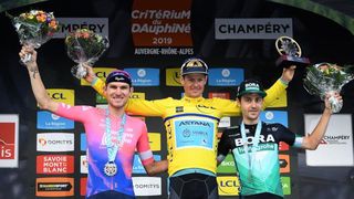 Van Garderen, Fuglsang and Buchmann on the final Dauphine podium