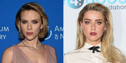 Scarlett Johansson and Amber Heard