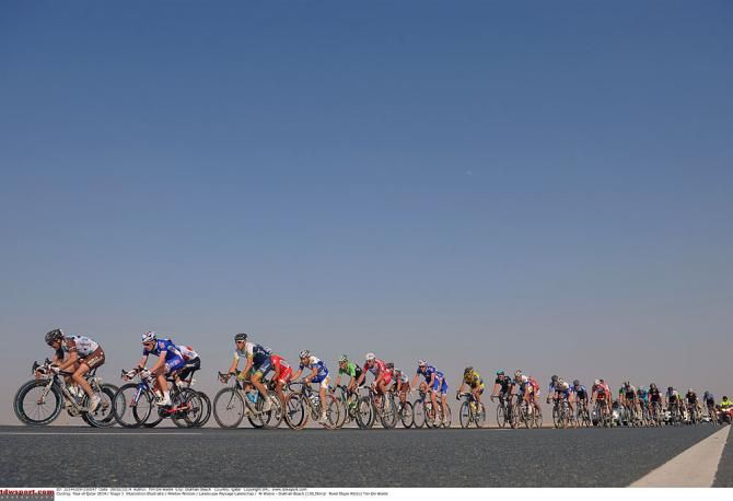 The Tour of Qatar peloton