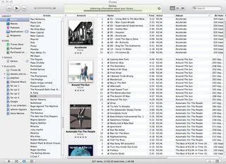 iTunes 9 column browser