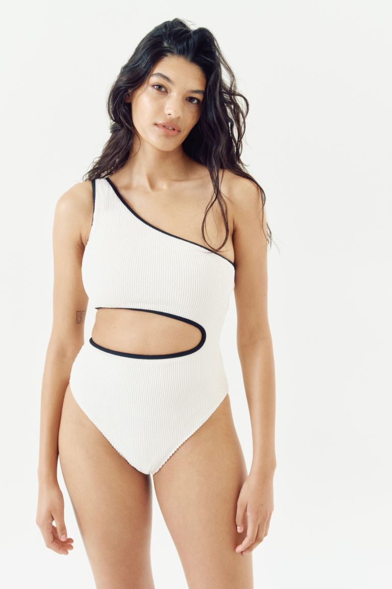 One-Shoulder Cutout Swimsuit