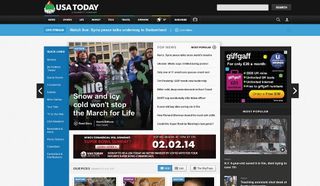 To prevent change blindness, USA Today creates consistent transitions when new content is loaded