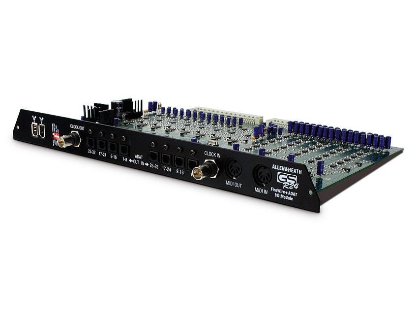 A slot on the back of the GS-R24 enables you to add an analogue or digital interface board to connect with your DAW.