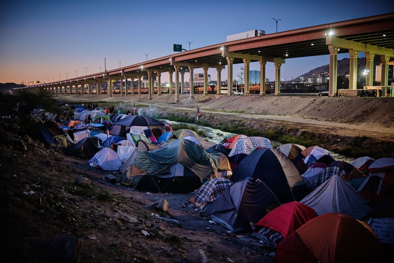 Venezuelan migrants in El Paso, Texas