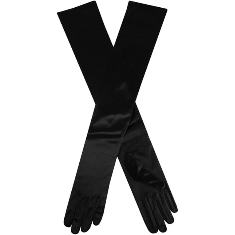 black opera gloves