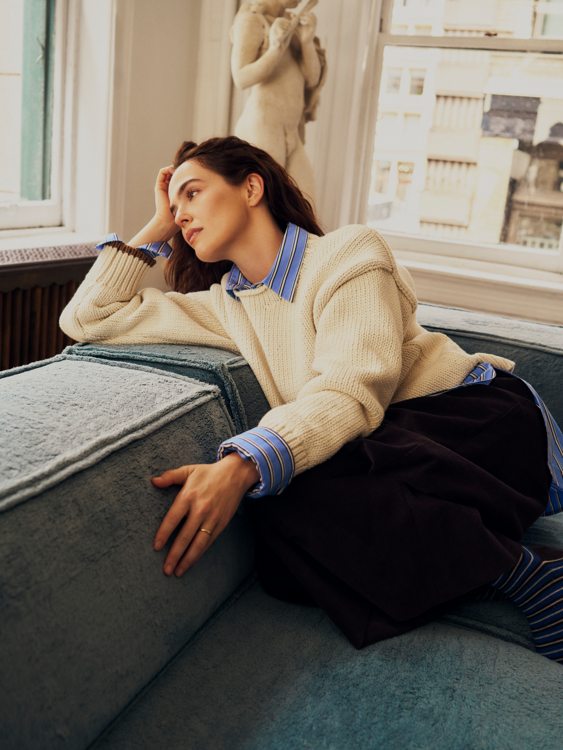 Zoey Deutch is the campaign star for the fashion collaboration between Banana Republic and La Ligne