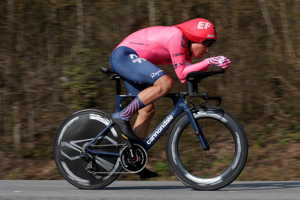 GIEN FRANCE MARCH 09 Stefan Bissegger of Switzerland and Team EF Education Nippo during the 79th Paris Nice 2021 Stage 3 a 144km Individual Time Trial stage from Gien to Gien 147m ITT ParisNice on March 09 2021 in Gien France Photo by Bas CzerwinskiGetty Images