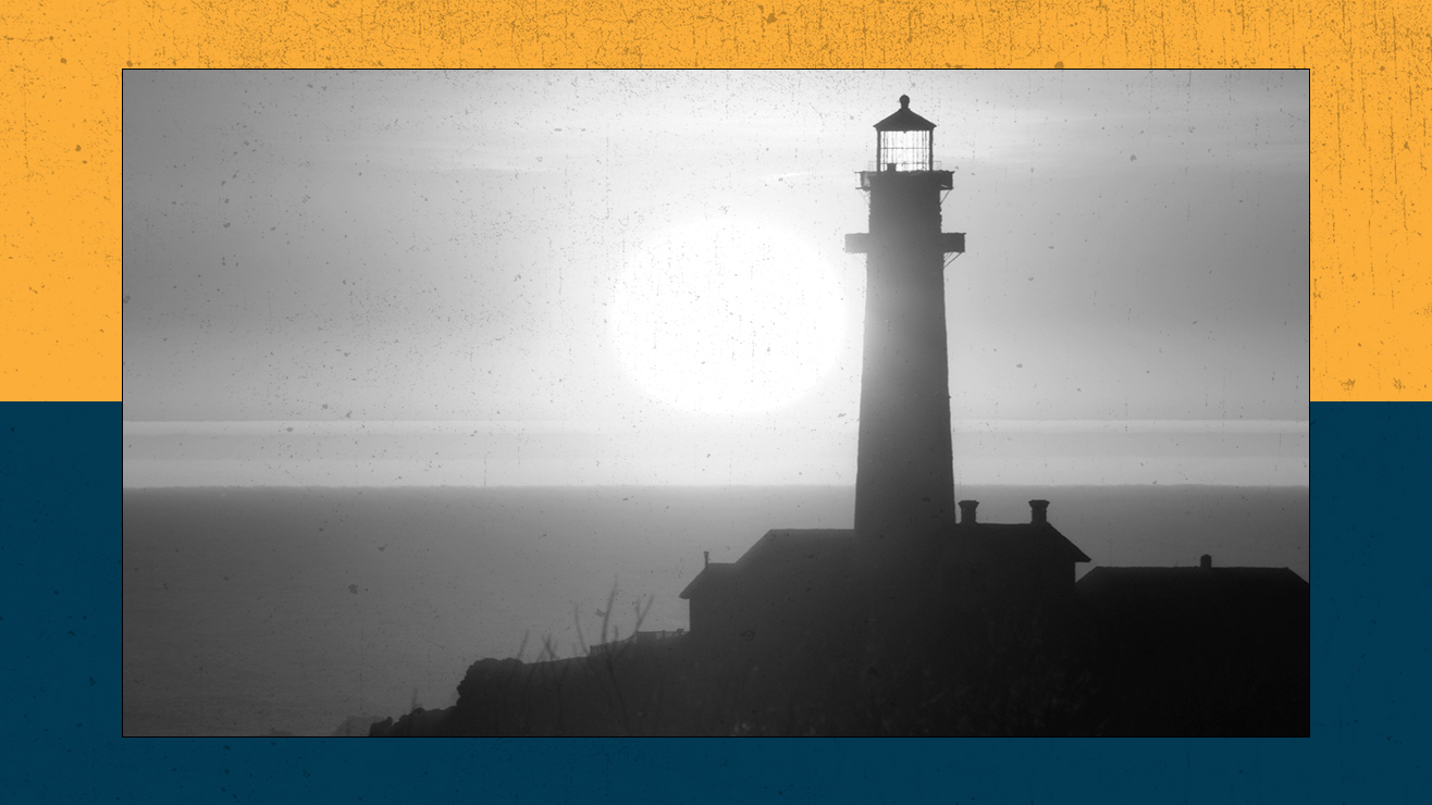 The sun sets behind the Pigeon Point Lighthouse during hot weather in Pescadero, California, United States on March 17, 2026.