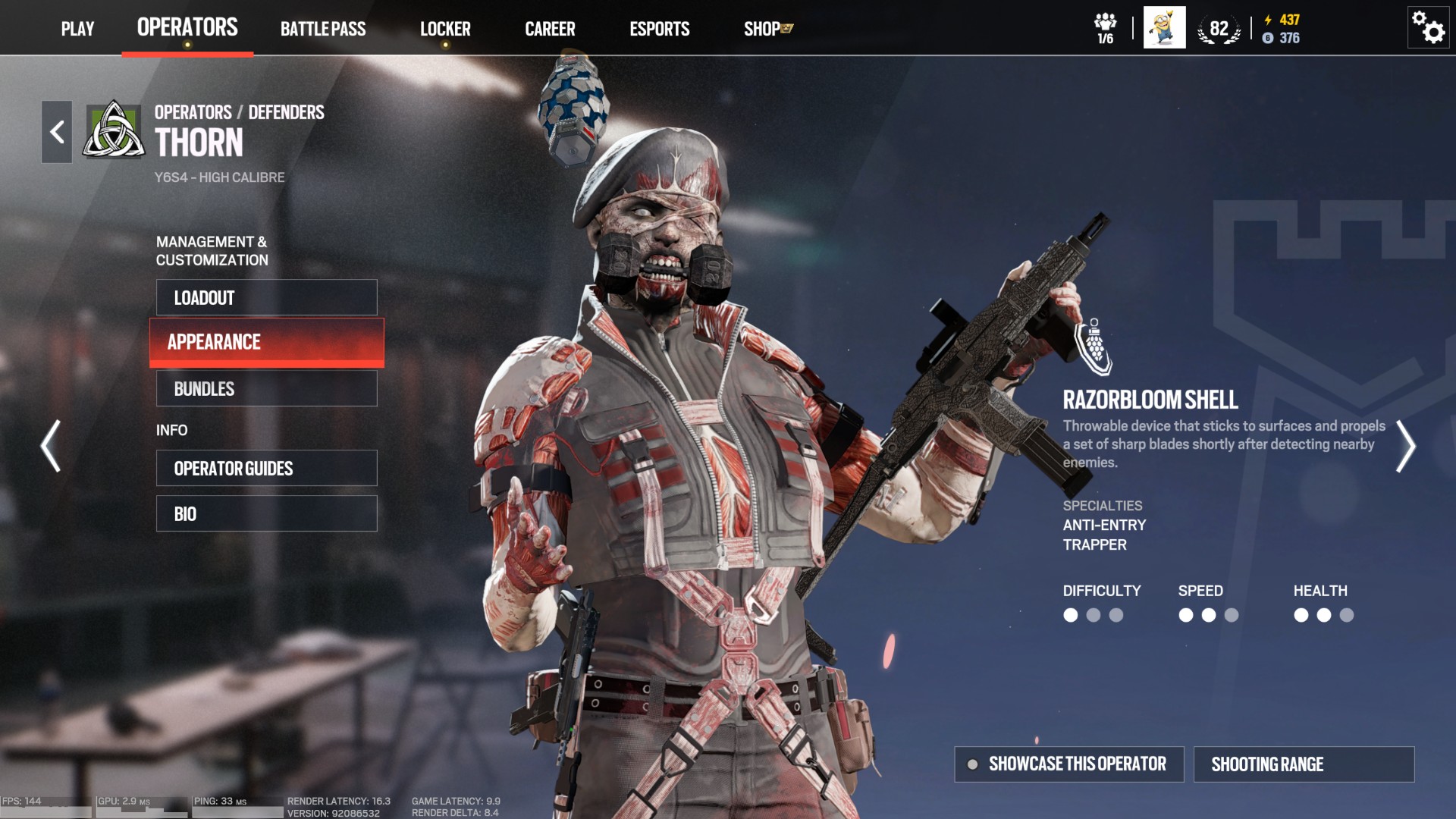 Rainbow Six Siege screenshot of operator costume.