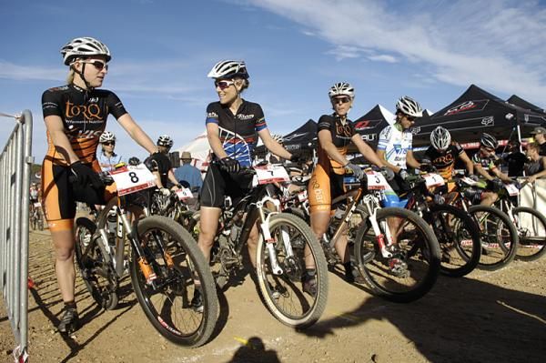 The front row of the women's field before the fun started