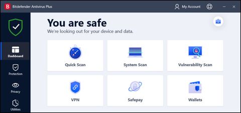 Bitdefender Antivirus Plus website screenshot