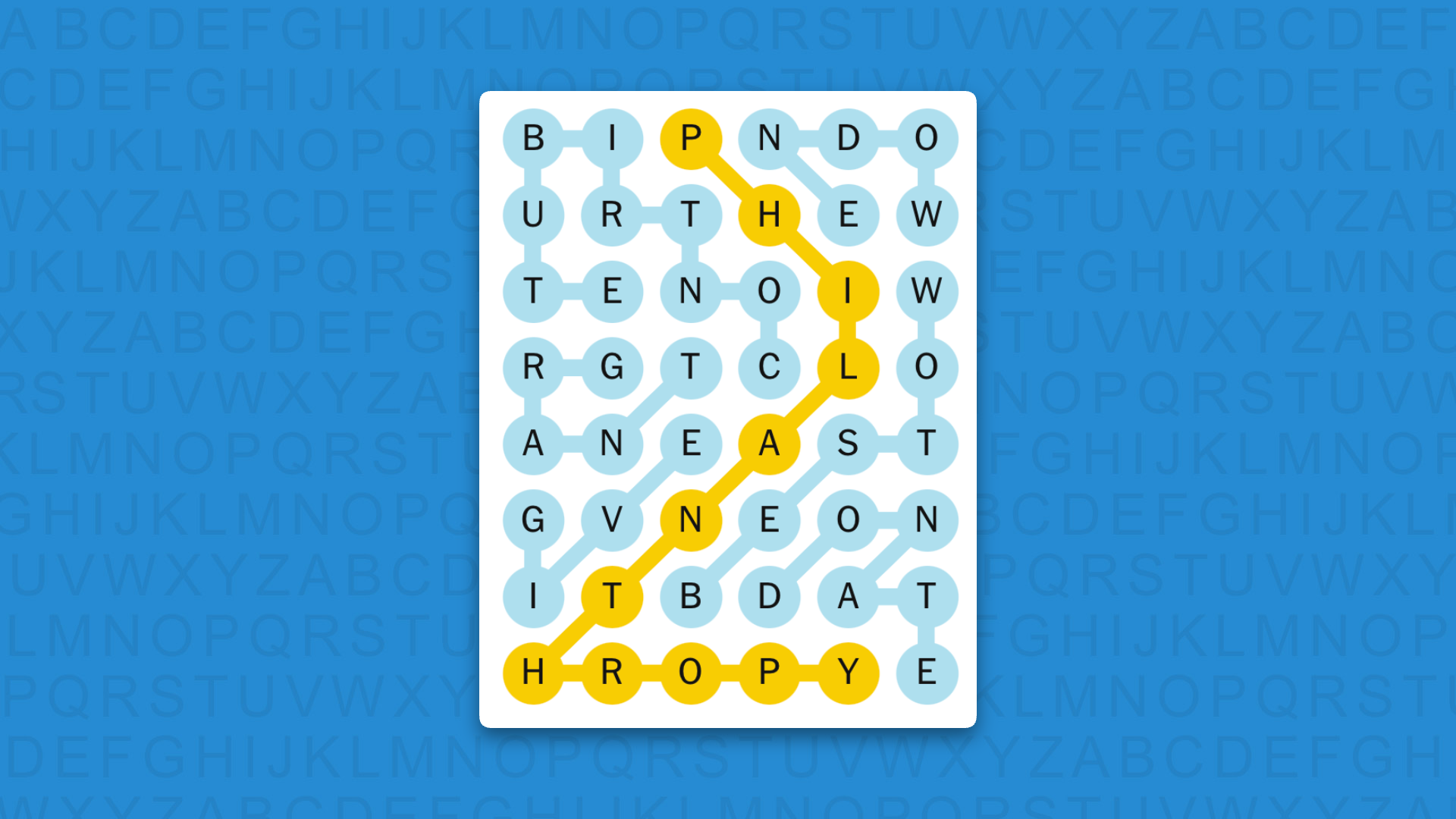NYT Strands answers for game 892 on a blue background