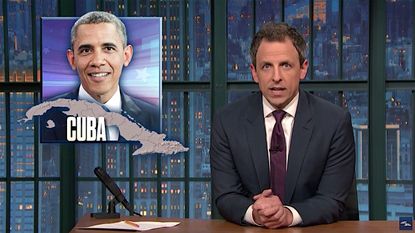 Seth Meyers recaps Obama's trip to Cuba