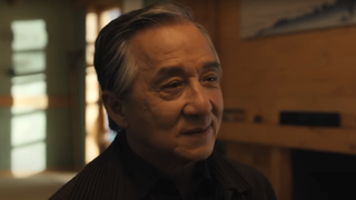 Jackie Chan smiling in Karate Kid: Legends