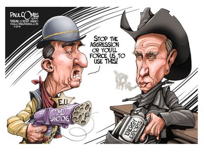 Editorial cartoon EU Putin